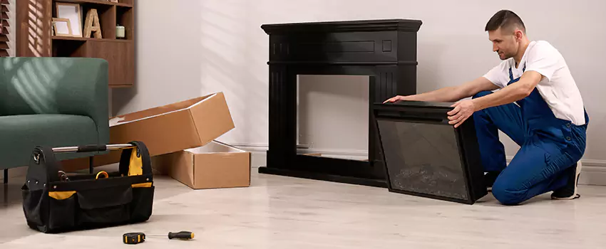 Old Rusted Metal Fireplace Repair And Replacement in Idylwood, VA